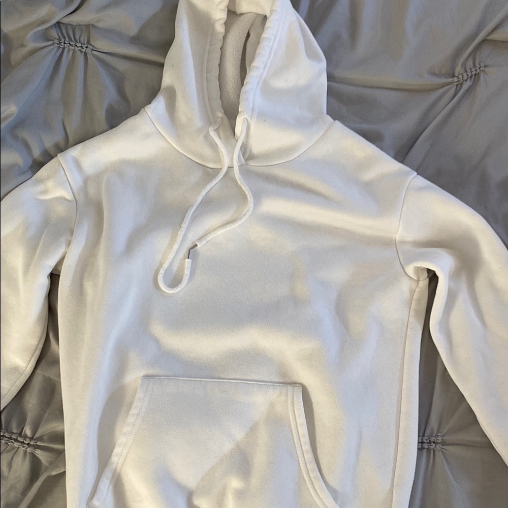 White Faith over fear hoodie